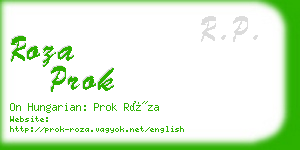 roza prok business card